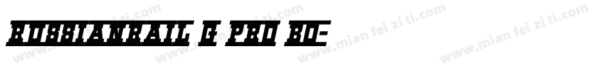RussianRail G Pro Bo字体转换